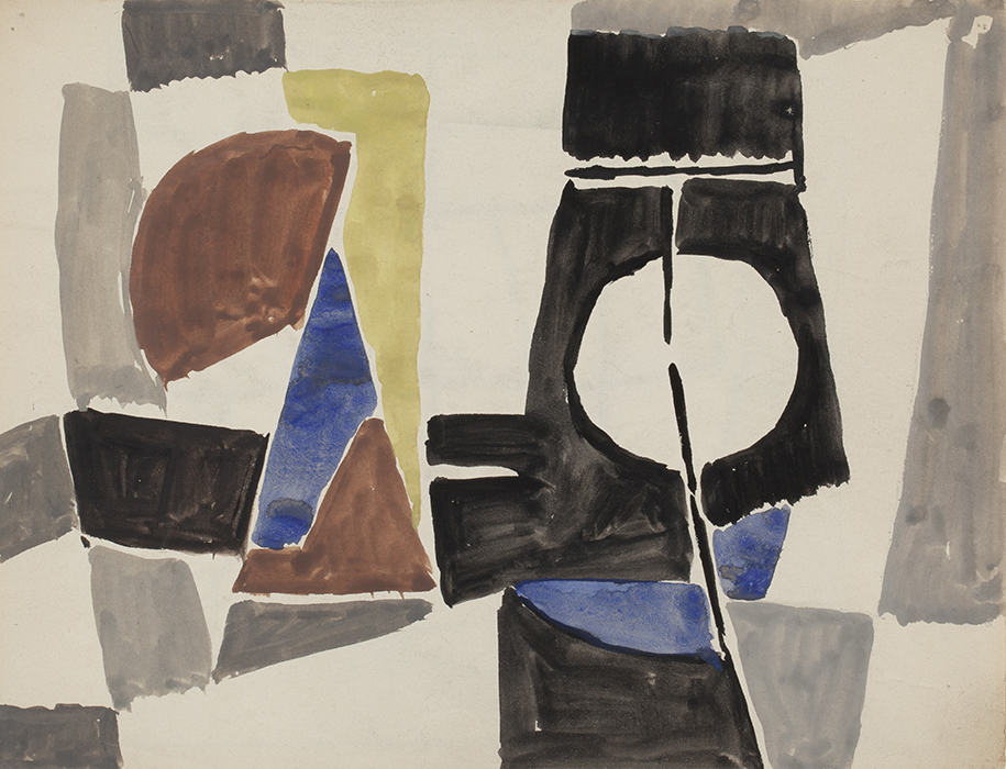 GEER VAN VELDE (1898-1977) <BR> COMPOSITIE (CA.1955)