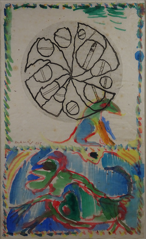 PIERRE ALECHINSKY (1927)<BR> COMPOSITIE (1975)