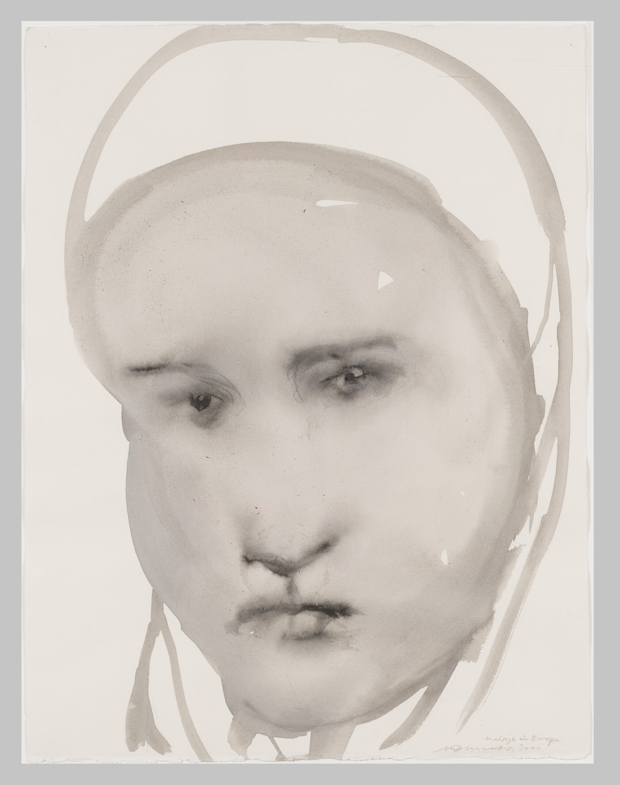 MARLENE DUMAS (1953) <BR>MEISJE IN EUROPA (2000)
