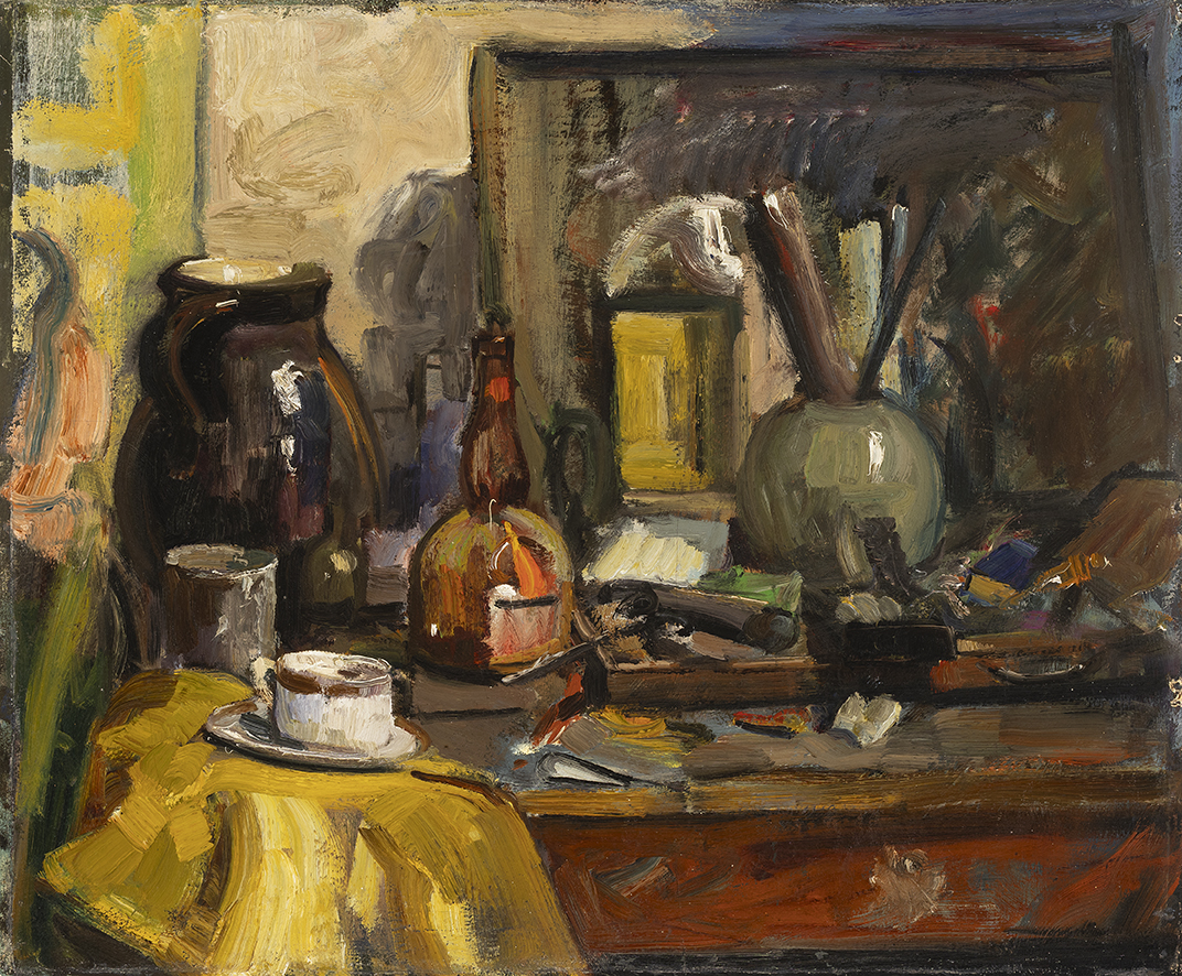 GEER VAN VELDE (1898-1977)<BR> COIN DE TABLE D’ATELIER (1915/20)